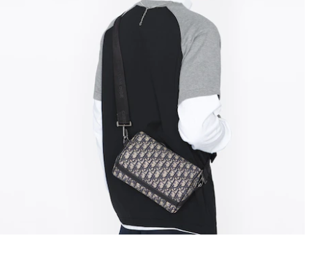 D10r lingot 22 bag beige and black D10r oblique jacquard 22cm