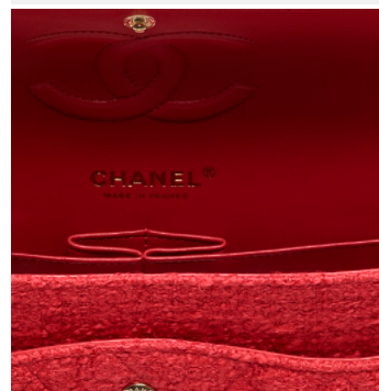 Ch**el classic handbag tweed gold-tone metal red 25.5cm