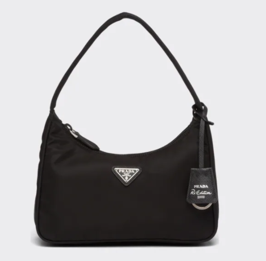 Pra*a re-nylon re-edition 2000 mini-bag black 1ne515 23cm