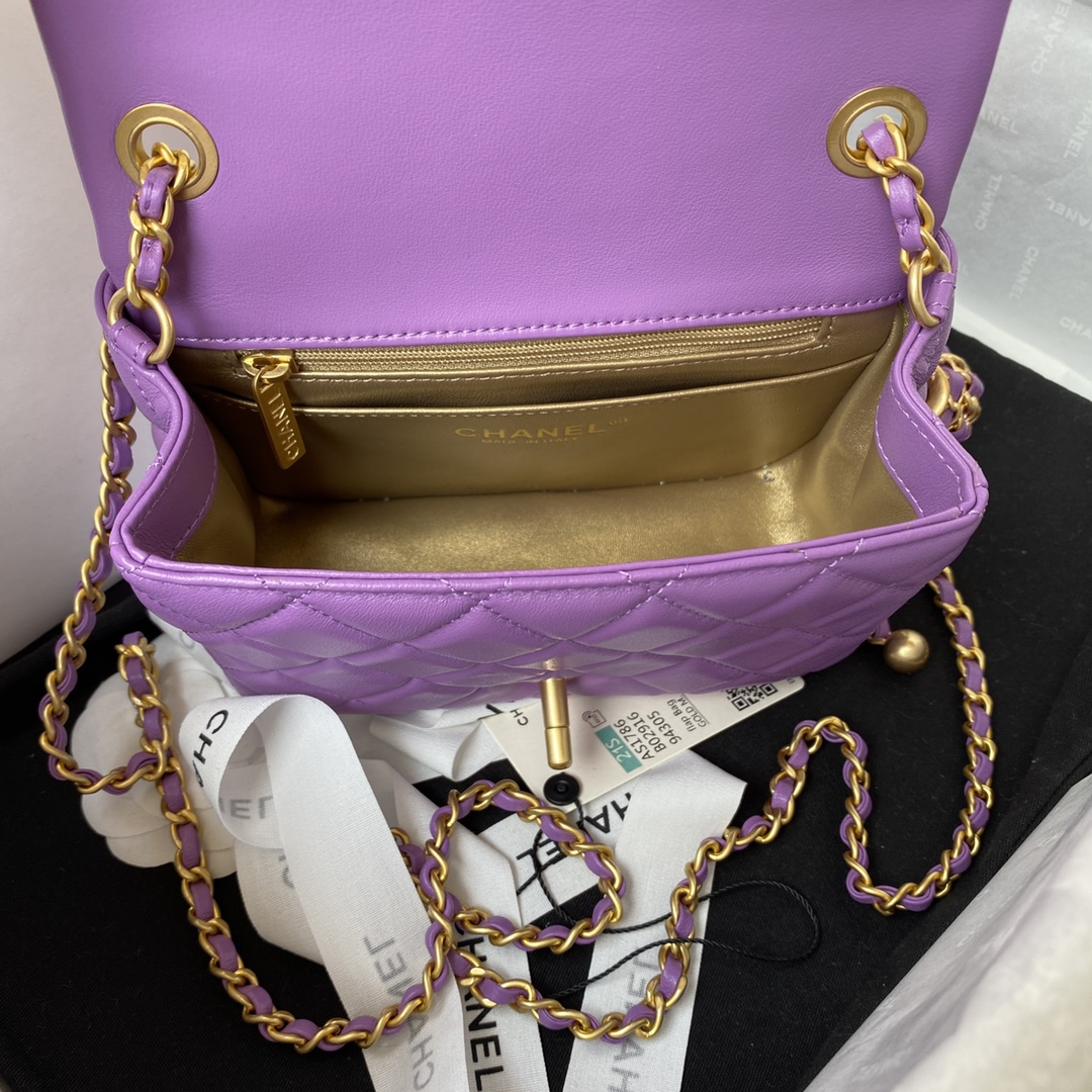 Ch**el as1788 cf mini bag 18cm