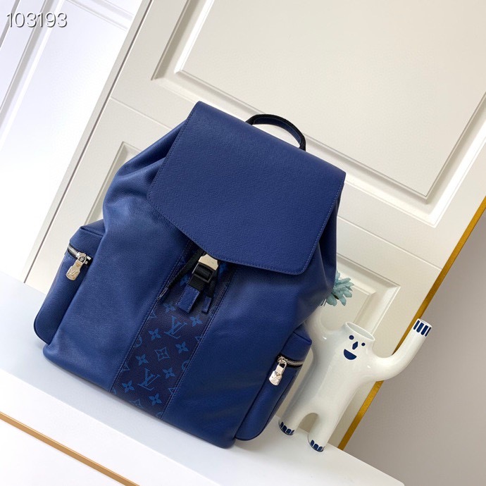 LV BACKPACK BLUE BAG M30419 37CM