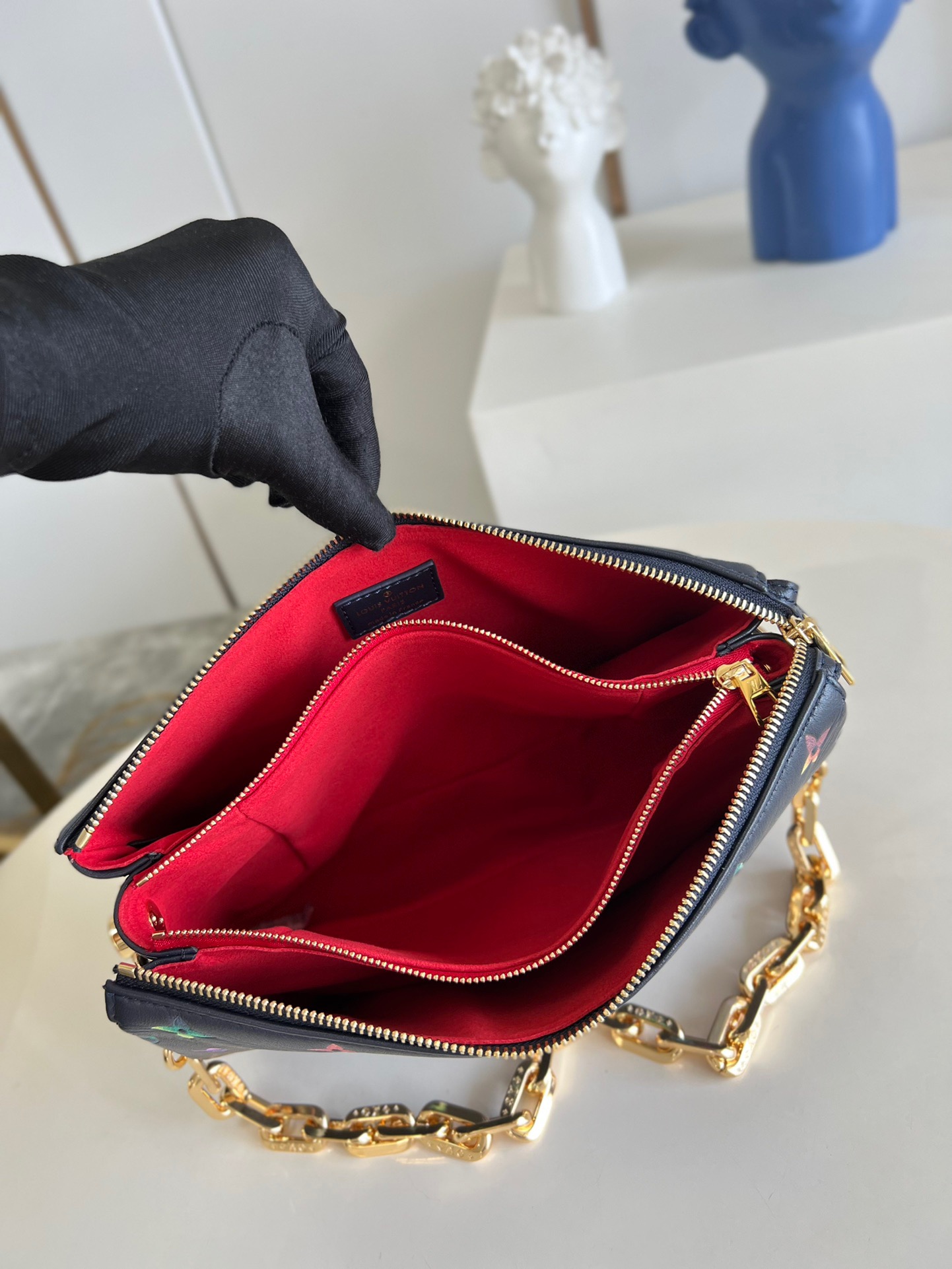 LV Coussin PM M57790 black 26cm