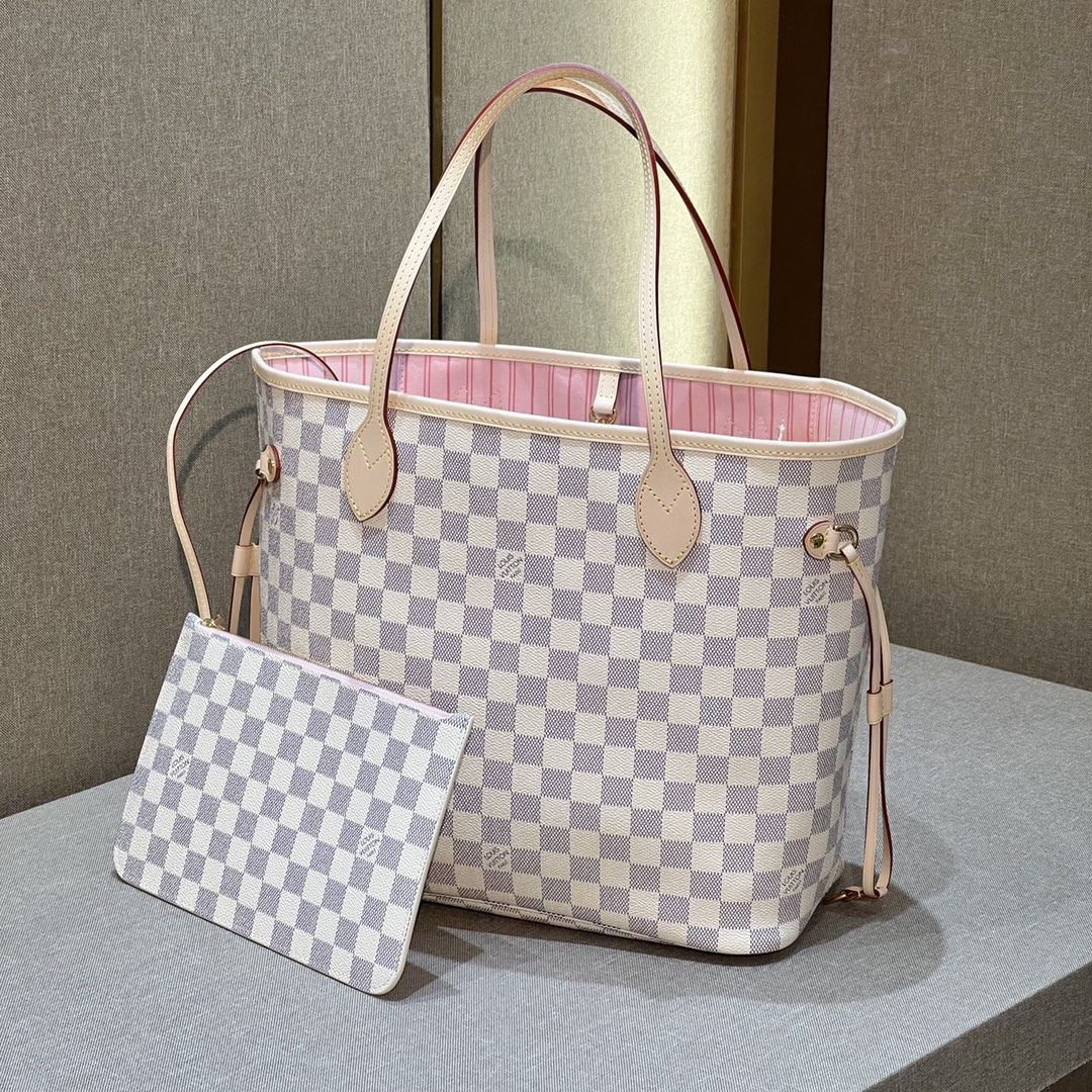 LV Neverfull Checkerboard N41605 - 31 x 28 x 14CM