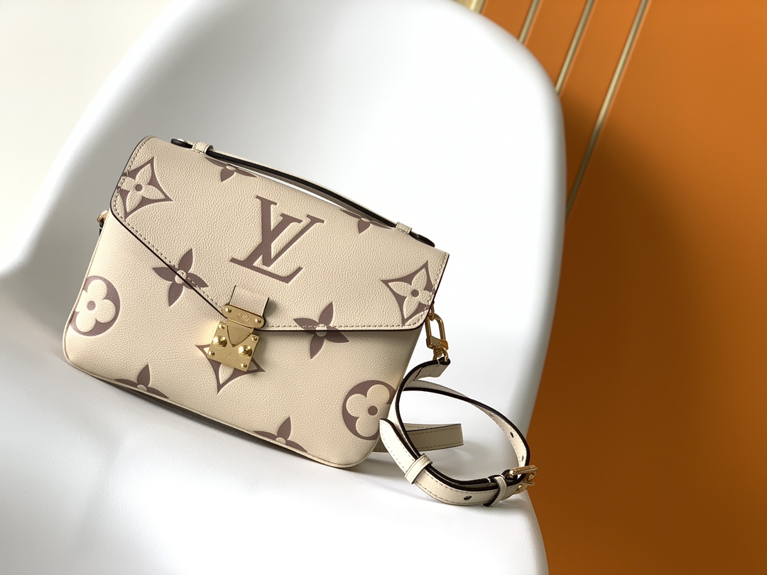 LV Pochette Métis Bicolo Monogram Empreinte Nude - M45773 - 25x19x7cm