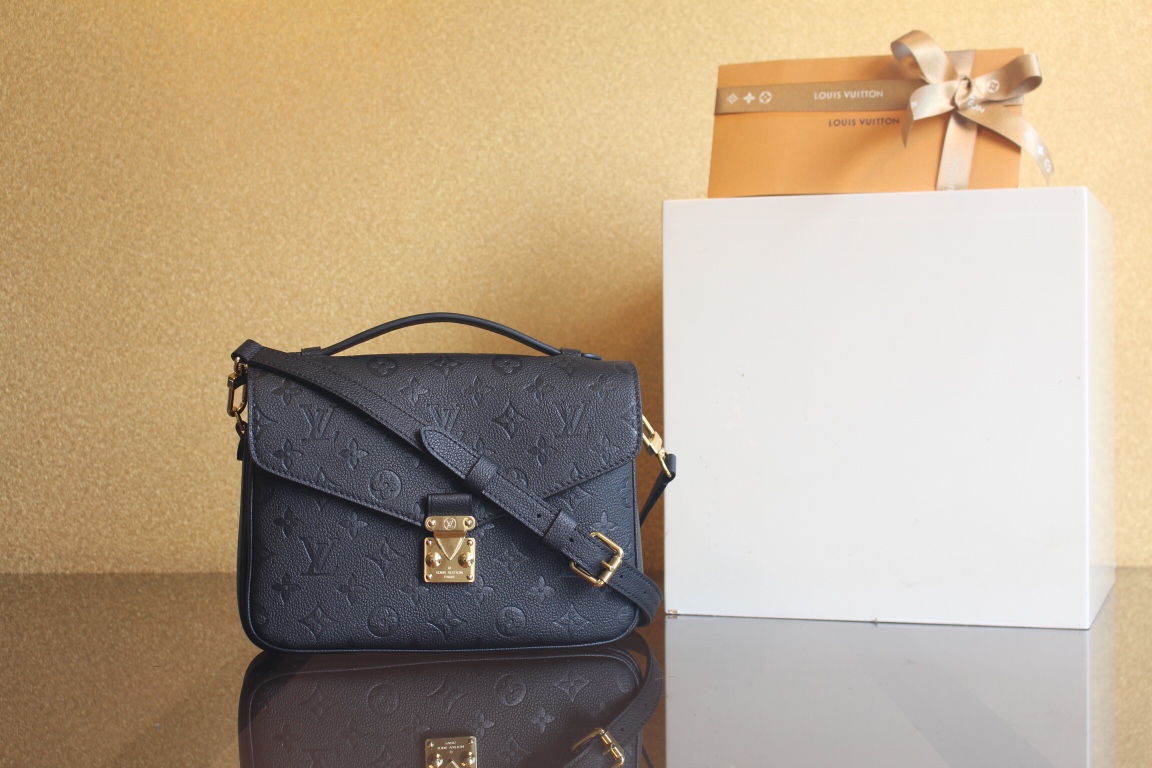 lV Pochette Métis Monogram Empreinte Leather Black M41487 - 25x19x7cm