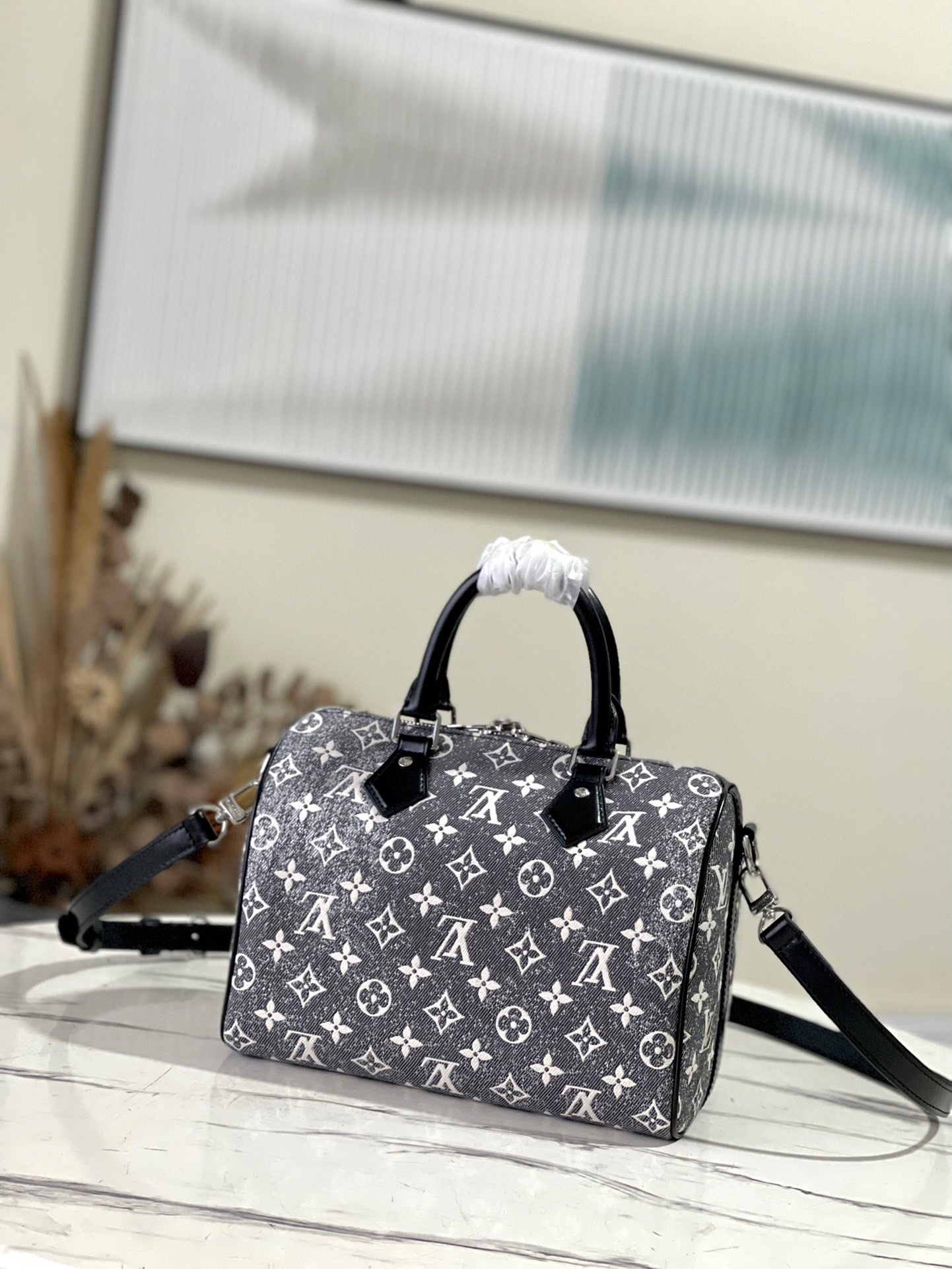 LV Speedy Bandoulière 25 Gray M21464 - 25x19x15cm