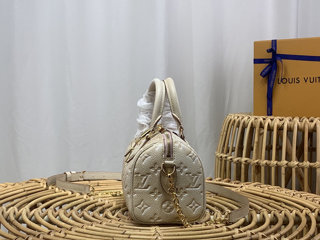 LV Speedy Bandoulière 20 Star Handbag M46163 Pale Beige - 20.5x13.5x12cm