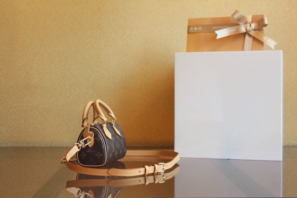 LV Nano Speedy Monogram canvas M81085 - 16x10x7.5cm