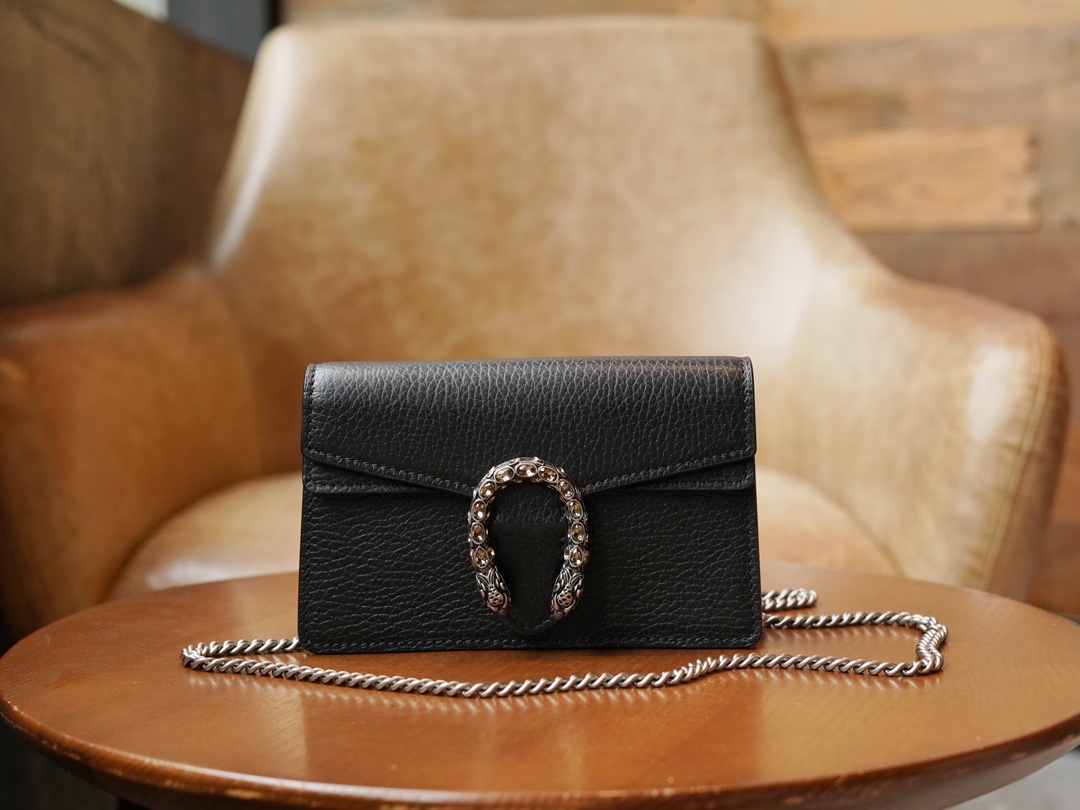 gvc*1 dionysus S*per mini leather bag black ‎476432 - 16.5x10x4cm