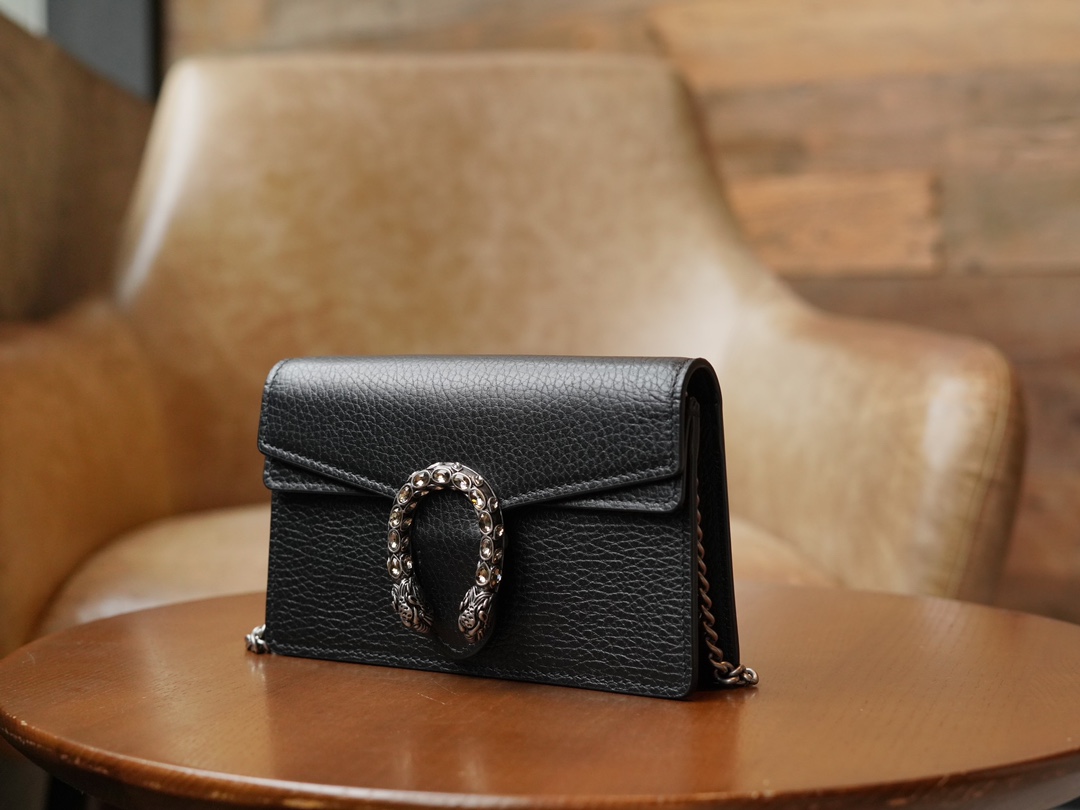 gvc*1 dionysus S*per mini leather bag black ‎476432 - 16.5x10x4cm