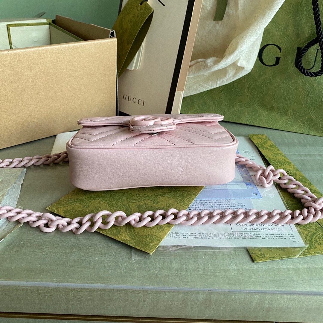 GG Marmont belt bag Light Pink 699757 - 16.5 x 10 x 4.5cm