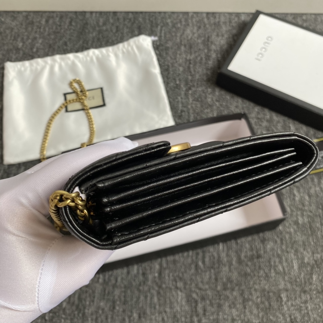 GG Marmont matelassé mini bag Black 474575 – 20cm x 13cm x 6cm