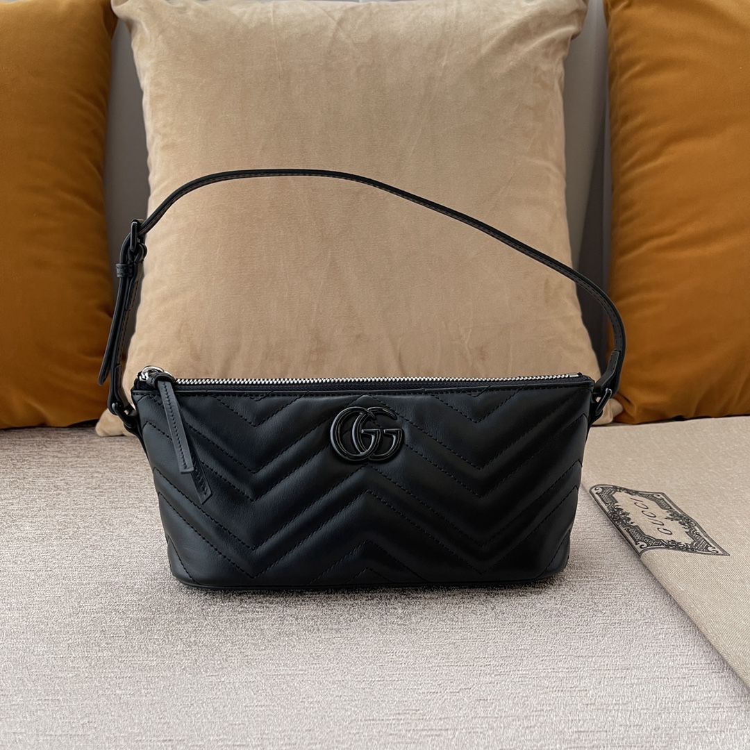 GG Marmont shoulder bag Black 739166 – 23 x 12 x 10cm
