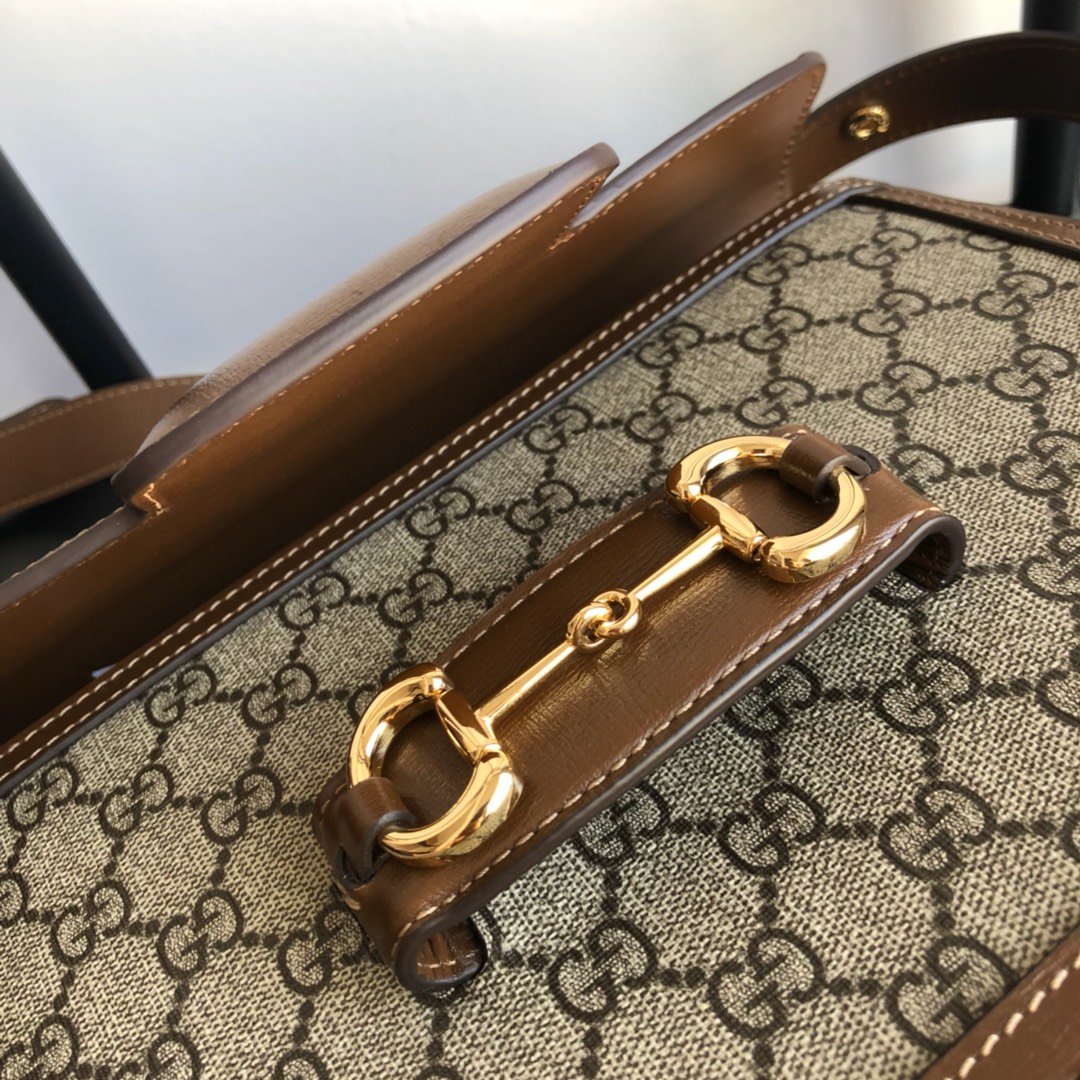 Gvc*1 horsebit 1955 shoulder bag gg svp*me canvas 602204 - 25x18x8cm