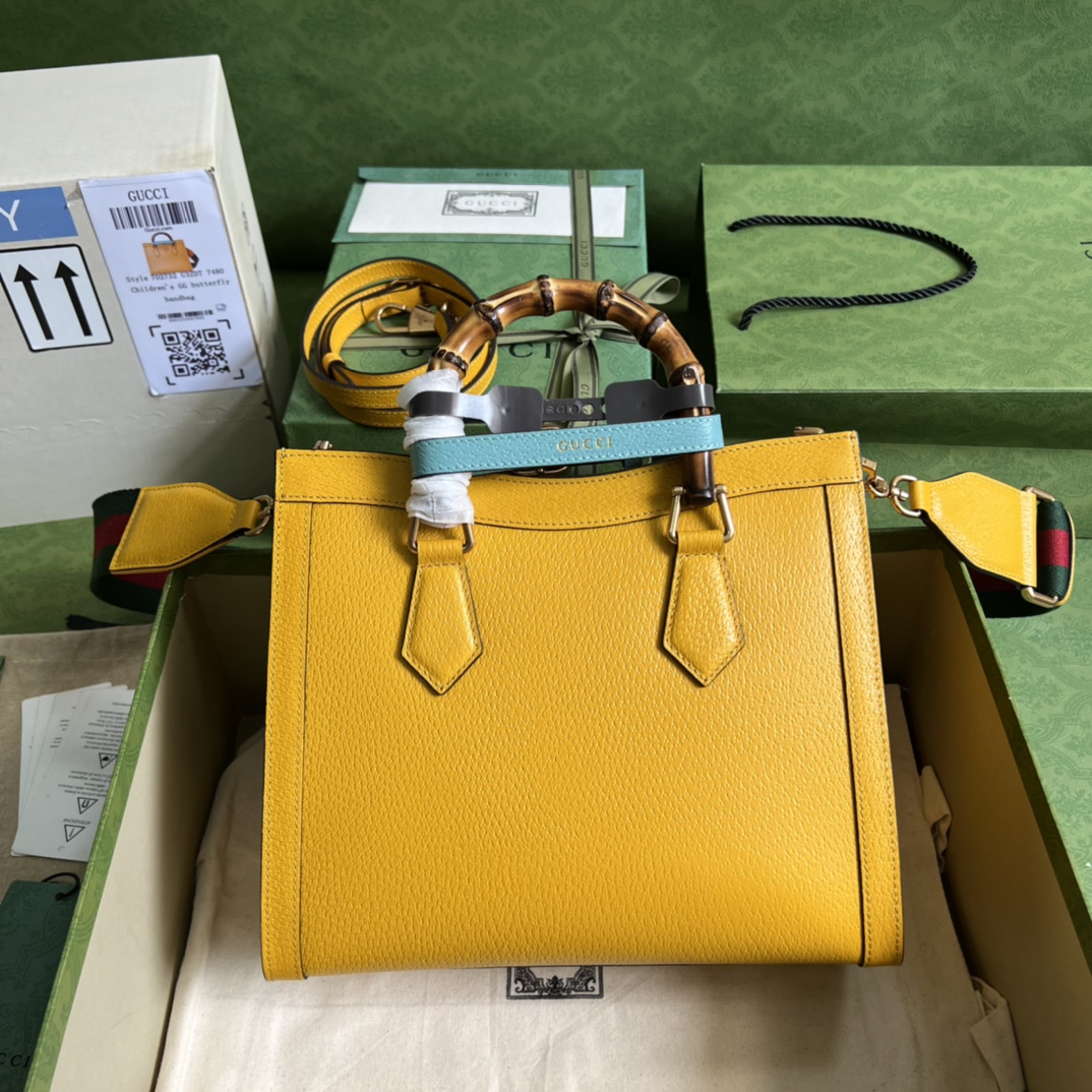 Gvc*1 diana small tote bag yellow 702721  - 27 x 24 x 11cm