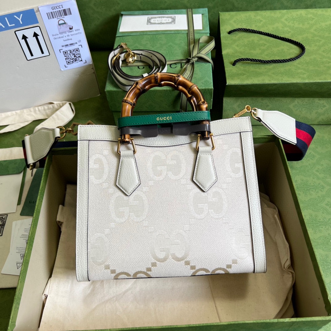 Gvc*1 diana small tote bag white 702721  - 27 x 24 x 11cm