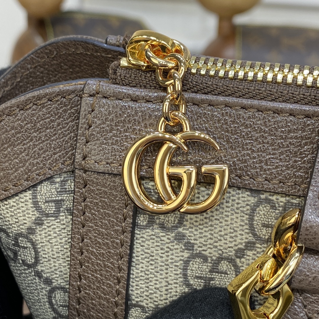 Gvc*1 ophidia small gg tote bag beige/ebony 547551 - 24 x 20.5 x 10.5cm