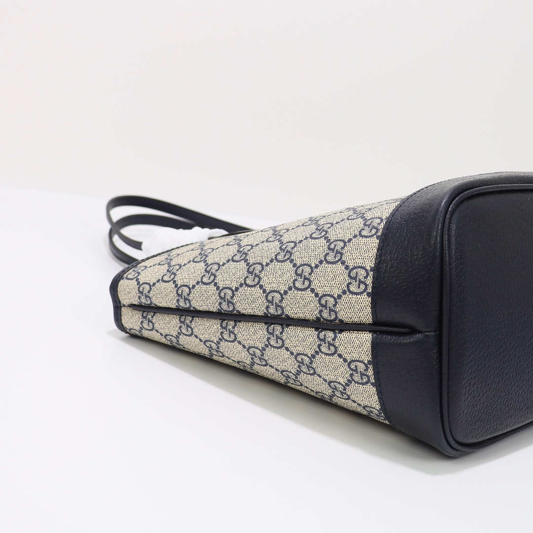 Gvc*1 ophidia small tote bag black leather726762 - 25 x 22 x 12cm