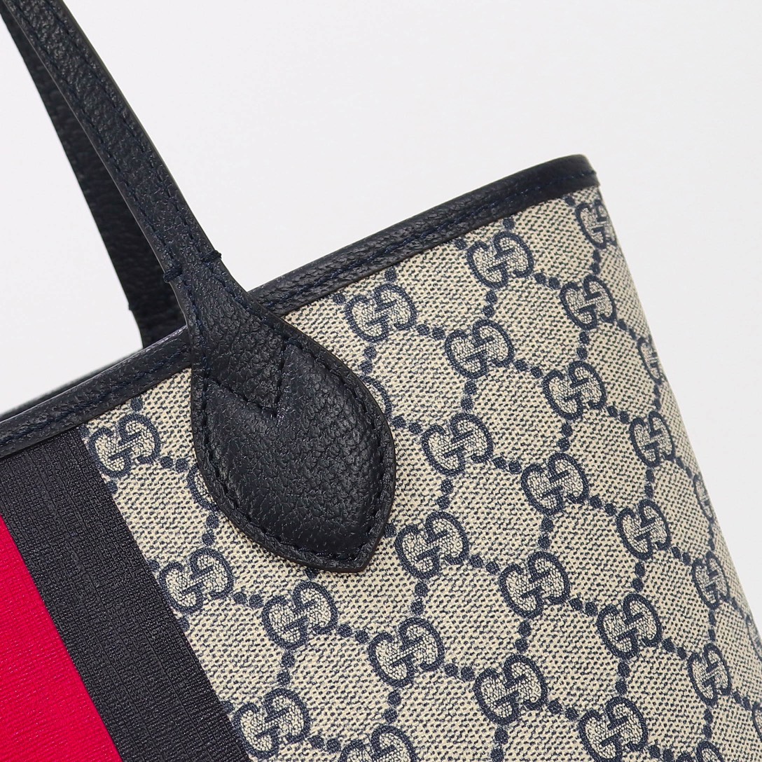 Gvc*1 ophidia small tote bag black leather726762 - 25 x 22 x 12cm