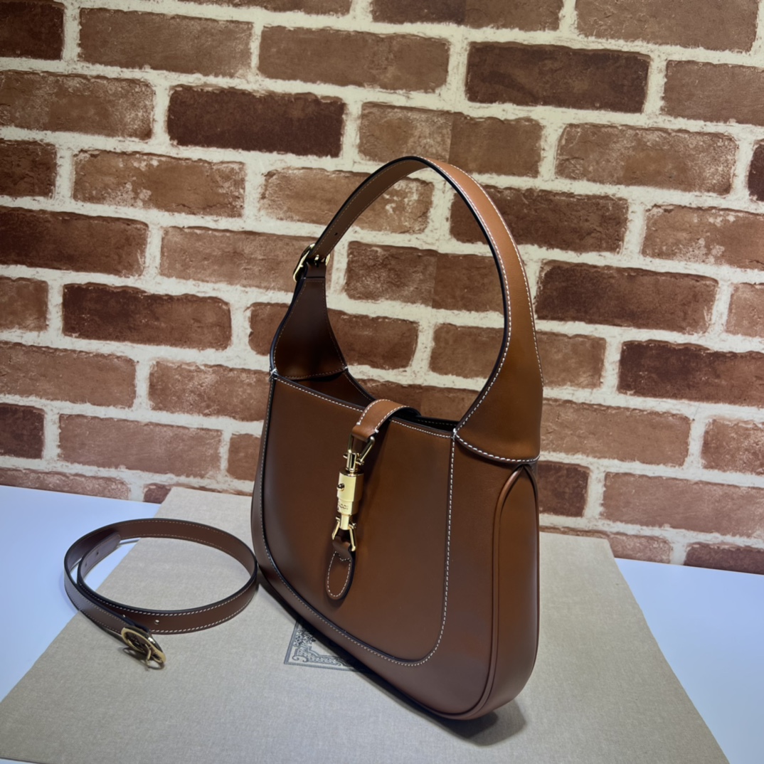 Gvc*1 jackie 1961 small shoulder bag brown 636709- 27.5 x 19 x 4cm